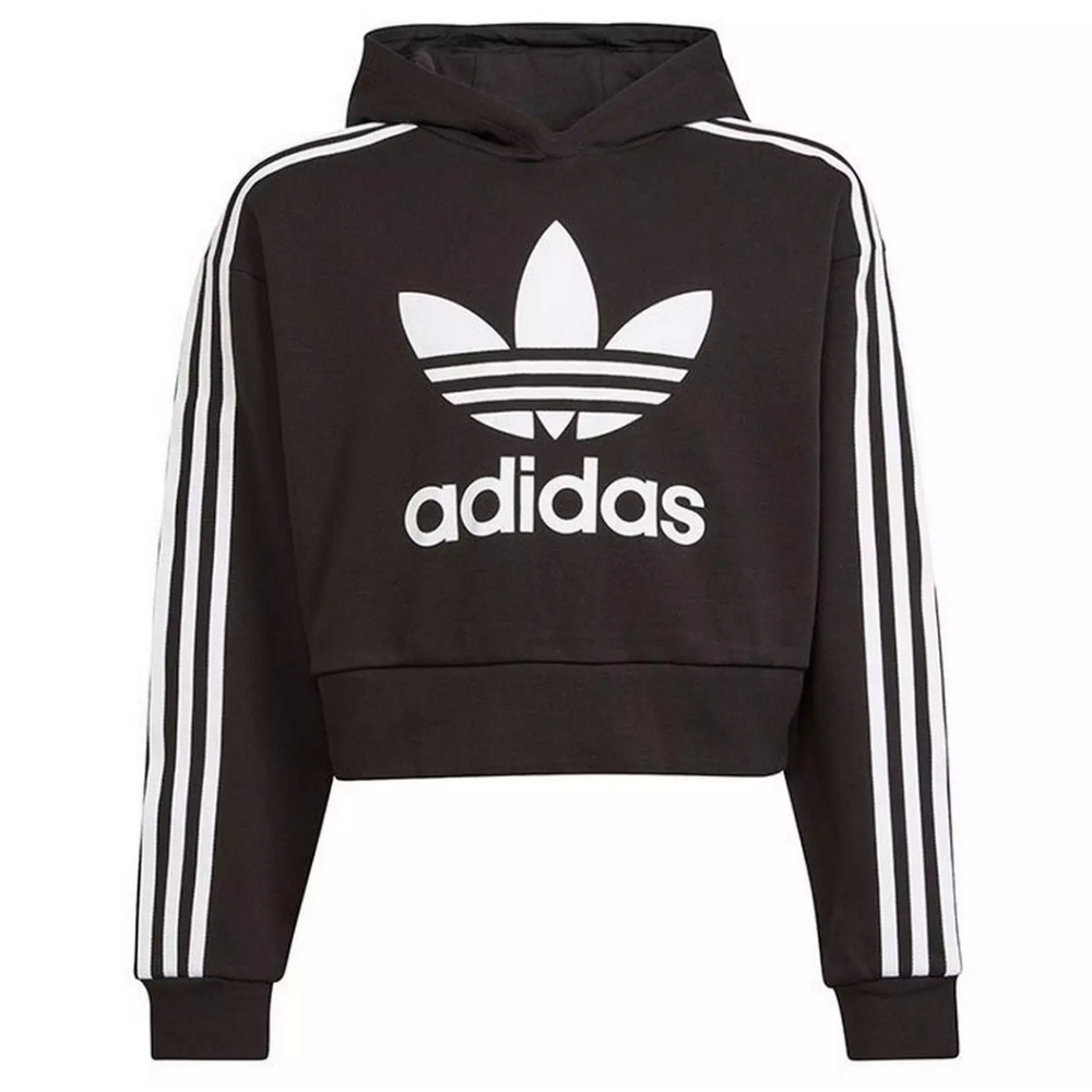 NWOT Adidas Originals Adicolor Cropped Hoodie Size M Juniors /Womens XS